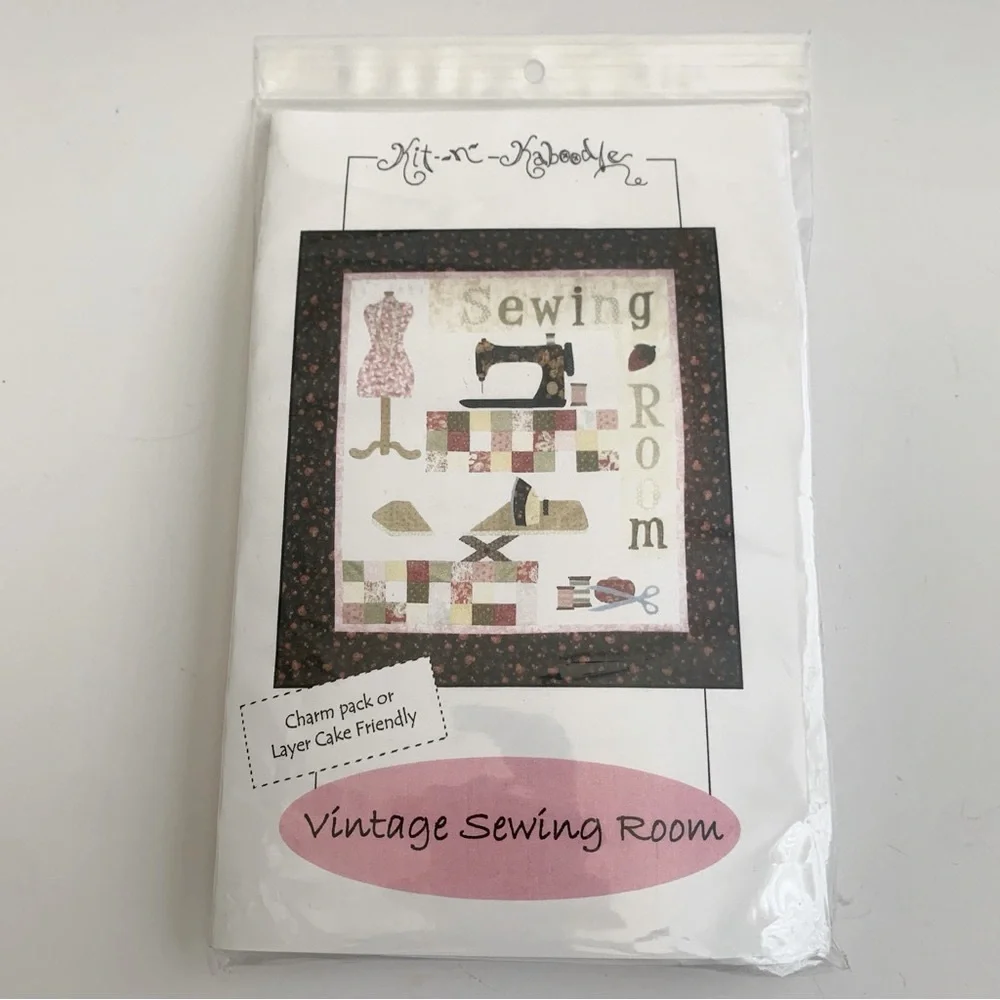 Sewing Room Quilt Pattern & Merry-Go-Round Table Runner Pattern Lot of 2 NWT